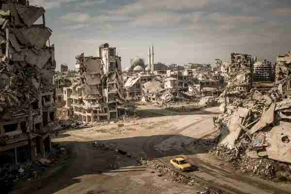 A recent picture of Homs, where the Syrian government claims that it has restored peace, security and stability (Der Spiegel)