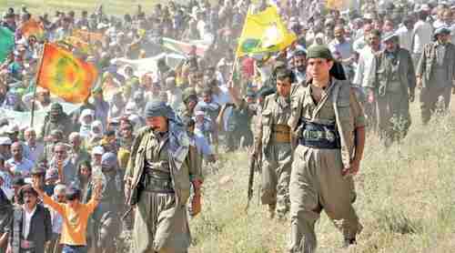 Members of the outlawed Kurdistan Workers' Party (PKK)