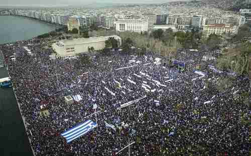 Hundreds of thousands of Greeks in Thessaloniki (Salonica), the capital city of Greece's administrative region of Macedonia, last year protested any name change to the Republic of Macedonia that includes the word 'Macedonia' (Kathimerini)
