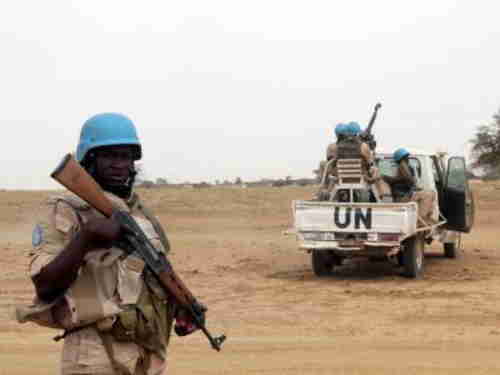 Jihadists in Mali dress as UN peacekeeprs and display UN logos (Reuters)