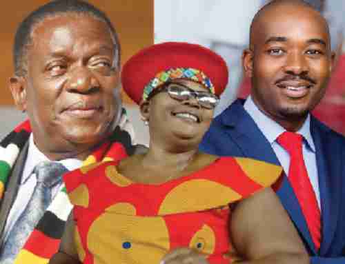 Three presidential candidates (L to R): Emmerson Mnangagwa, Joice Mujuru, Nelson Chamisa (Independent-zw)