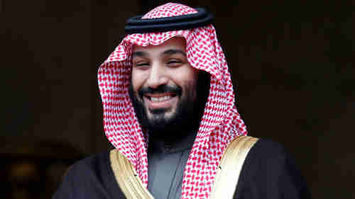 Despite his boyish grin, many people believe that Saudi Arabia Crown Prince Mohammed bin Salman ordered the brutal murder of Jamal Khashoggi (AP)
