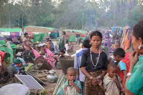 Ethnic Rakhine people in Myanmar (Getty)