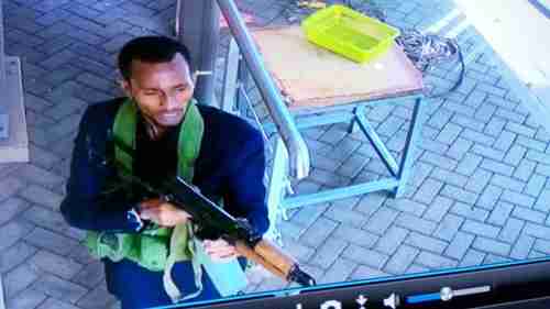 CCTV footage: A suspected assailant in the Nairobi hoel attack (Kenyans)