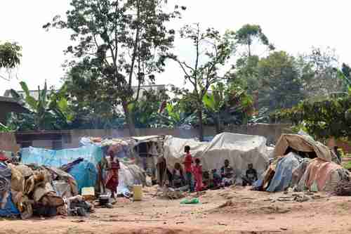 A makeshift site for internally displace people in North Kivu province of DRC (UNHCR)